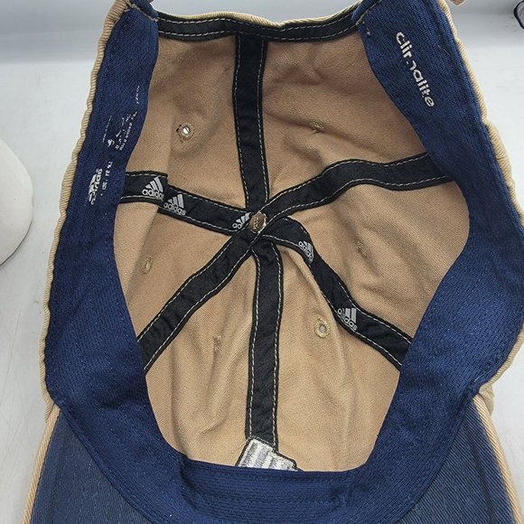 Adidas Beige Dad Hat Cap Casual Adjustable Outdoors Work Wear Comfort - Picture 7 of 9